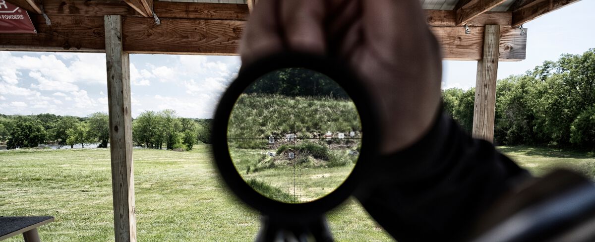 Looking through a riflescope