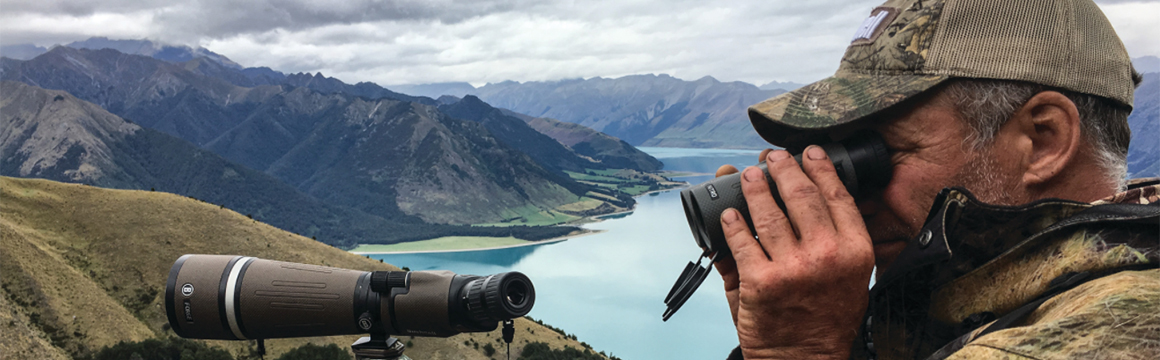 Man holding a pew pew